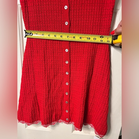 🆕 NWT Commense Red Sleeveless Knit Dress Size Medium - Picture 9 of 10
